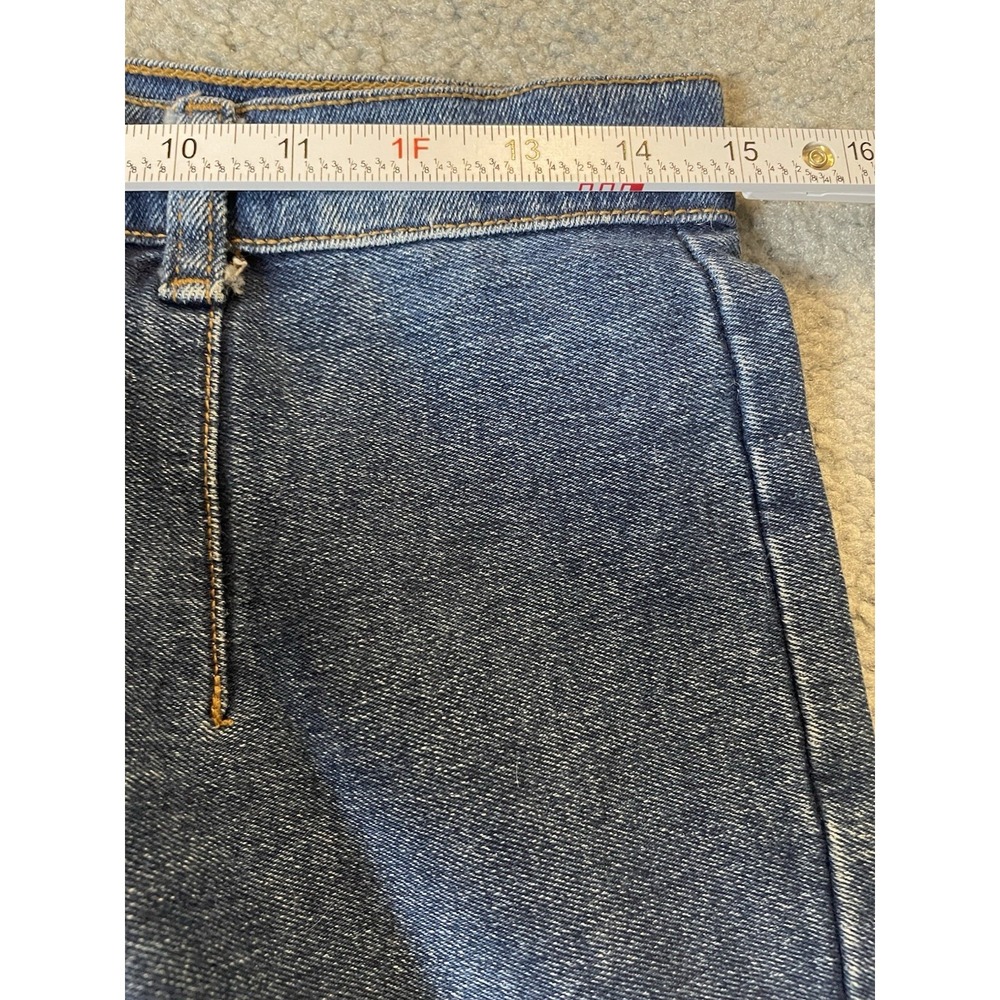 Vtg 80s Match High Waist Stirrup Jeans Sz 10 Blue Denim Medium Washed Foot Strap - Picture 4 of 11